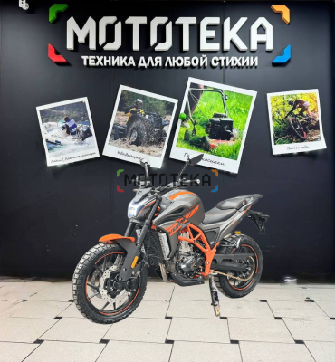 Мотоцикл дорожный Regulmoto (Рагулмото) VENOM чёрный/оранжевый с ПТС