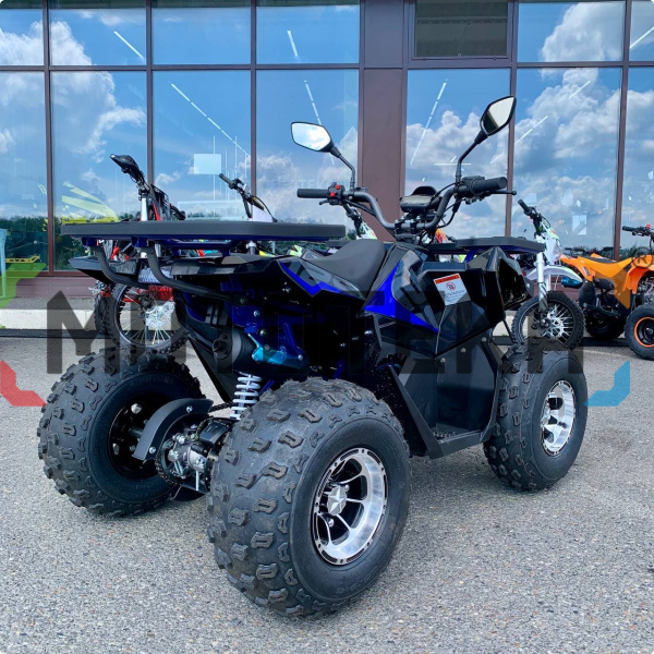 Квадроцикл детский Мотомир ATV Hammer 125 (серия 3) CAST WHEELS чёрный/синий (машинокомплект) | Мототека Квадроцикл детский Мотомир ATV Hammer 125 (серия 3) CAST WHEELS чёрный/синий (машинокомплект) | Мототека